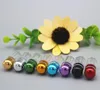 Mini Cute Capsule Shells Round Transparent Pill Cases Plastic Refillable Bottles with Aluminum Cap Medical Products