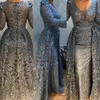 Сексуальные новые серые дубайские платья по арабской русалке v v sece с длинными рукавами