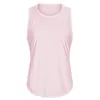 Lu-23 Yoga Outfits Sport Tops Fitness Running Quick Drying Tankメッシュ通気性緩んだジムのアリーベレスブラウスベストTシャツ女性用