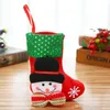 Men's Mini Hanging Socks Cute Candy Gift Bag Snowman Santa Claus Deer Bear Stocking for Christmas Tree Decor Pendant Hot