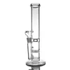 Hookahs Clear 13.6 inches Glass Water Bongs Design Honeycomb Percolator Tube bong Water Pipes with 18mm Bowl