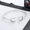 Pulseira de letra de pulseira de tamanho ajustável pulseira de alta qualidade plataforma de prata para jóias de moda unissex charme244w