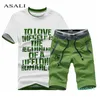 Hot Sale Mens Fitness Tracksuit Set Sommar Casual Sporting Suit Fashio Män Shorts Sätter Short -Sleeved Active Shirt Shorts Casual