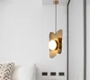 Nordic post-moderno minimalista lampadario a led luce di lusso soggiorno lampade a sospensione in vetro sala da pranzo lampada a sospensione comodino camera da letto