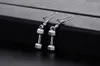 20Pair Silver Plated Dumbbell charms Dangle Drop Earrings Charms Pendant Earrings Ear Stud DIY Jewelry NEW