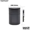 TOPPUFF Space Case Grinder 50MM 3 Pieces Aluminum Herb Grinders With Airtight Cylinder Stash Case Metal Herb Grinder With Different Pattern