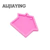 0112 DIY House shape silicone mold key ring mold Silicone for keychain epoxy resin molds for jewelry