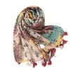 Женская осень и зима путешествия солнцезащитный крем шаль этнический стиль шарф кешью печатает теплый шарф