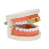 アイスアウトゴールドグリルツ歯歯科用グリルカラフルなシミュレーションダイヤモンドファッション高品質メンズヒップホップジュエリー