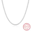 1624inch Thin Real 925 Sterling Silver 2mm side chain Necklace Women Girls Kids Children 4060cm Jewelry kolye collares collier9285405