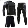 Motorfiets Fietsen Basislaag Mannen Compressie Ondergoed Trainings Set Thermo Shirt Gym Leggings Jogging Pak Rashgard Male 4XL