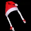 新しいクリスマスのコスプレ帽子厚いウルトラ柔らかい豪華なサンタクロース帽子28 * 40cmかわいい子供のクリスマスキャップクリスマス衣装の装飾BH4029 Tyj