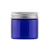 50g 80g pet vert brun bleu transparent pot vide bouche bouteille avec bouchon en aluminium pour crème et crème pour le visage cosmétiques sous-bouteille