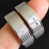 25pcs wytrawione srebrne męskie angielskie lord039s modlitwa stal nierdzewna pierścienie religijne pierścienie religijne men039s dar cała biżuteria 1166555