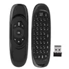 C120 Multi-Language Version Wireless Air Mouse Клавичная мышь Соматосенсорное гироскоп Двойной пульт дистанционного управления DHL Бесплатный образец