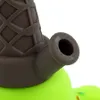 Narghilè tubi dell'acqua in silicone a forma di gelato dab rig narghilè tubi per fumare bong