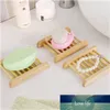 Natural Bamboo Soap Dish For Kitchen Bathroom Tray Holder Storage Rack Plate Container Portable Shower Accessories