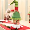 Elf şarap şişesi kapağı Noel dekorasyonları şişe çantaları parti ev dekoru moda damla gemisi için