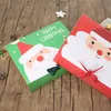 Confezione regalo di carta natalizia Cartone animato di Babbo Natale Scatole per confezioni regalo Scatola di bomboniere per feste di Natale Borsa per caramelle per bambini Forniture per feste di Natale LX3047