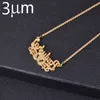 3umeter Tennis Chain Letter Halsband Namn Gotiskt dubbelpläterat namn Halsband Hip Hop Custom Carving Batch of Flowers for Gifts6346988