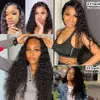 modernshow 44 water wave 30 inches closure wig raw virgin human hair with baby hair 150 density pre plucked lace wigs3481432