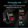 D13 116 Plus Smart Band Opaska Sport Fitness Tracker Bransoletka Tętno Monitor Pomiar ciśnienia krwi Smartband Watch PK ID115 PLUS
