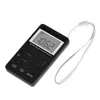 HanRongDa Mini Radio Bärbar AM/FM Dual Band Stereofickmottagare med batteri LCD-skärm Hörlurar HRD-103