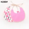 Ins floral dos desenhos animados Geometria Animal Print babadores infantil Burp panos Bebés Meninas Meninos Algodão Double Layer Tassel babadores 37 Styles M2813