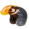 Motorcykel Motorbike Flip Down Retro Hjälm Visir Bubble Shield Lens Base