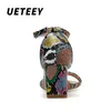 Ueteey Fashion Color Serpentine Women Shoes Peep Toe 6 см высотой каблуки сандалии летние вечеринки