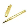 1PCSビジネスゴールドファウンテンペンファインオフィスライティングインクペン0.5mmニブスクールステーショナリーギフト用品