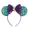 Cute Mouse Ears sequined Headband Hoop Hair Accessories Headdress Hair Accessories for Party Festivals