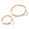 10 sztuk / zestaw 8-30 cm Drewniane hafty obręcza Zestaw ramki Bamboo Haft Hoop Pierścionki Do DIY Cross Stitch Igła Craft Tool