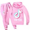 Ensemble de vêtements TikTok pour enfants adolescents garçons filles sweats à capuche et pantalons de jogging 2 pièces costumes Tik Tok survêtement tenues enfants 314 ans275b9006177