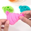 Compappible Style Tratt Hopper Proteable Mini Silicone Gel Foldbara Kök Köksverktyg Tillbehör Gadgets Sträckt långhals 4750490