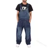 men039s 청바지 남성 캐주얼 전체 패배 포켓 바지 편안함 Denim Denim Jumpsuits Bib 바지 + 큰 크기의 voor man blauek8063715