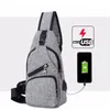 Mannen USB -borstzakken grote capaciteit voorkomen stelen over schouder moblie telefoonlaadzak kinderen volwassenen handbags3731389
