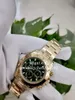 Herrenuhr Automatische mechanische Uhrwerkuhr 116508 Grünes Zifferblatt 40 mm 316L-Armband 18 Karat Gelbgold Edelstahl Sport leuchtend Wr