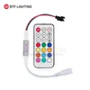 WS2811 WS2812B Kontrol Cihazı 14key 21key Uzaktan IR RF Kablosuz Kontrol Cihazı 3PIN SM JST RGB LED Şerit Için Birçok Etkisi DC5-24V