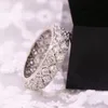 Os mais recentes CZ Diamond Rings Mulheres Zircon Acessórios anel de platina Amor elegante romântico temperamento cristal para Mulheres casamento nupcial