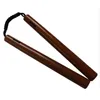 Whole Rosewood Nunchakus Solid Wood ed Sticks Martial Arts Nunchaku Stainless Steel Performance Training Two Sticks Bruc7349687