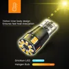 Luzes de emergência 10x T10 W5W LED Bulbo CANBUS Error 2825 194 3014 24Smd Acessórios do carro Leitura Leitura Auto Amarelo Azul Red1