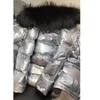 Big Real Raccoon меховой воротник с капюшоном 90% белая утка вниз куртка Женщины Толстый Теплый Длинные пальто зимы Женщины Женщины Puffer Jacket