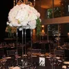 New Style Clear Acrylic Flower Stand Wedding Centerpiece Table Decoration Geometric Column Floor Pillar Props1462084