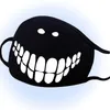 هالوين mugface القطن الأسود موضة وجه قناع الوجه الفم أقنعة الحماية مكافحة الغبار شخصية على حد سواء المطبوعة أقنعة القطن قابل للغسل