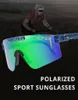 Gepolariseerde Hot Sale-zonnebril Heren Oversized Lensbescherming uit één stuk Gafas de sol Semi-randloze spiegel UV400 Verstelbaar9002547