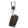 Ключ-ключ автомобиль кожаная крышка ключа 2015-2020 для Toyota Highlander Rav4 Car Key Case Holder Accessories329o