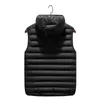 Män Vinter Varm Våg Klipp Chalecos Para Hombre Plus Storlek 6XL Hooded Vest Casual Zipper Ärmlös Gilet Homme Mode Jacka