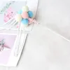 Rolig kattleksaker Handgjord Fairy Stick Tassel Feather Bell Plush Ball Pet Supplies