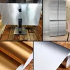 Golden Kitchen Bakgrund Klistermärken Självhäftande 2D PVC Vattentät OljebeständigHome Decor Wall Paper Sticker Renovering